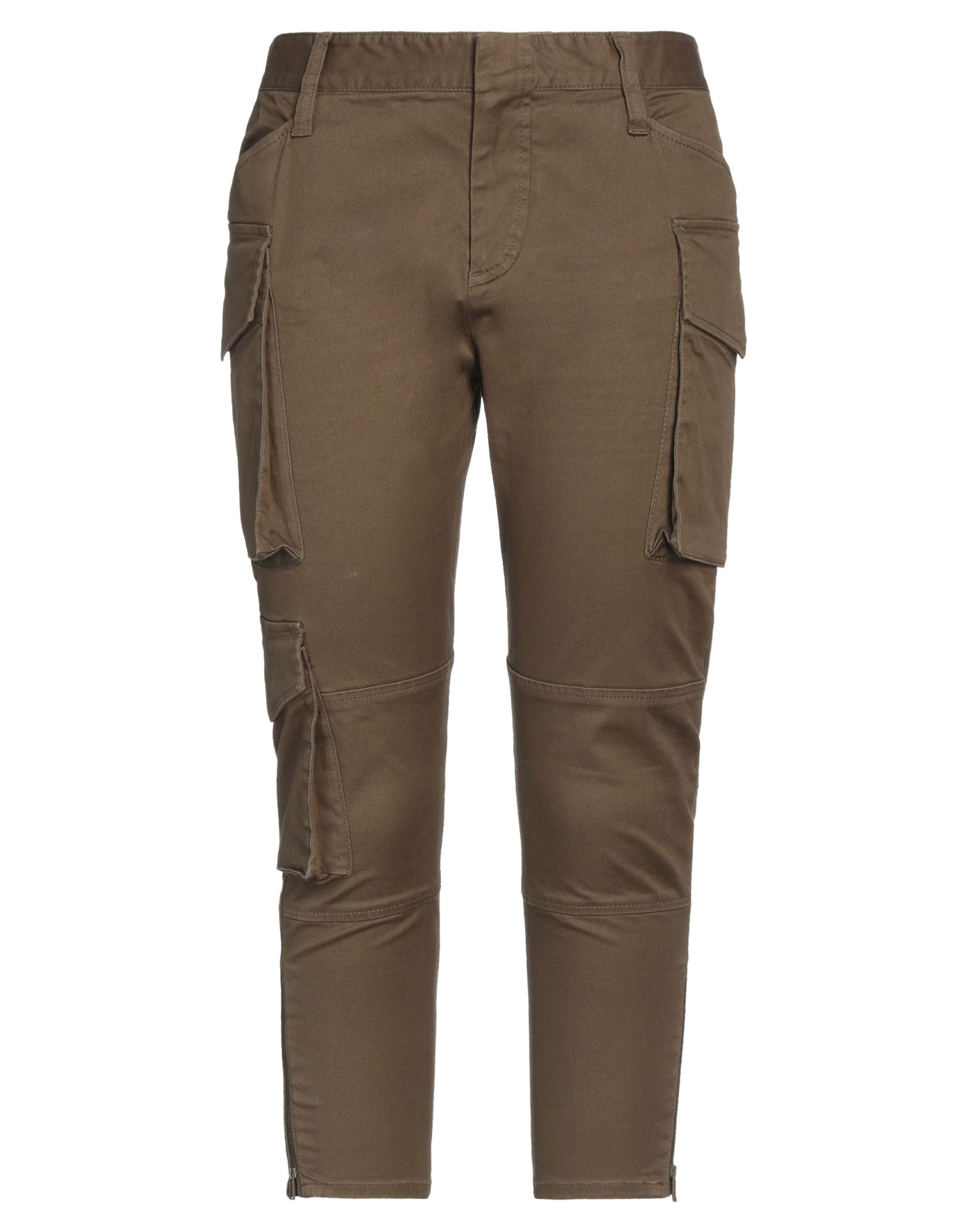 Dsquared2 Cropped Pants In Military Green