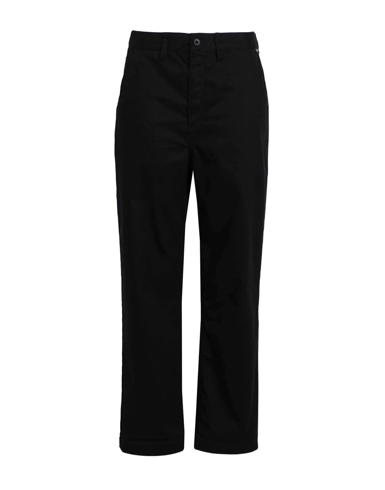 Vans Wm Authentic Wmn Chino Woman Pants Black Size 28 Cotton, Polyester, Elastane