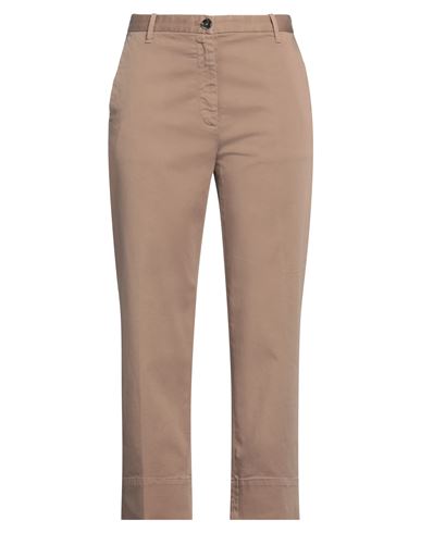 Nine:inthe:morning Nine In The Morning Woman Pants Light Brown Size 29 Cotton, Elastane In Beige