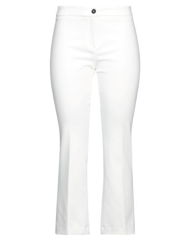 Caractere Caractère Woman Pants White Size 4 Cotton, Polyester, Elastane