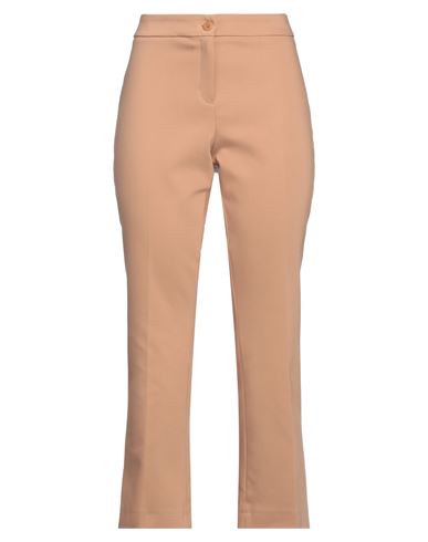 Caractere Caractère Woman Pants Camel Size 8 Cotton, Polyester, Elastane In Beige