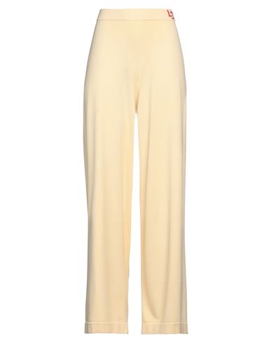 Liviana Conti Woman Pants Light Yellow Size 6 Viscose, Polyester