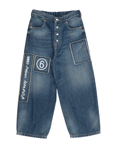 Mm6 Maison Margiela Babies'  Toddler Denim Pants Blue Size 6 Cotton