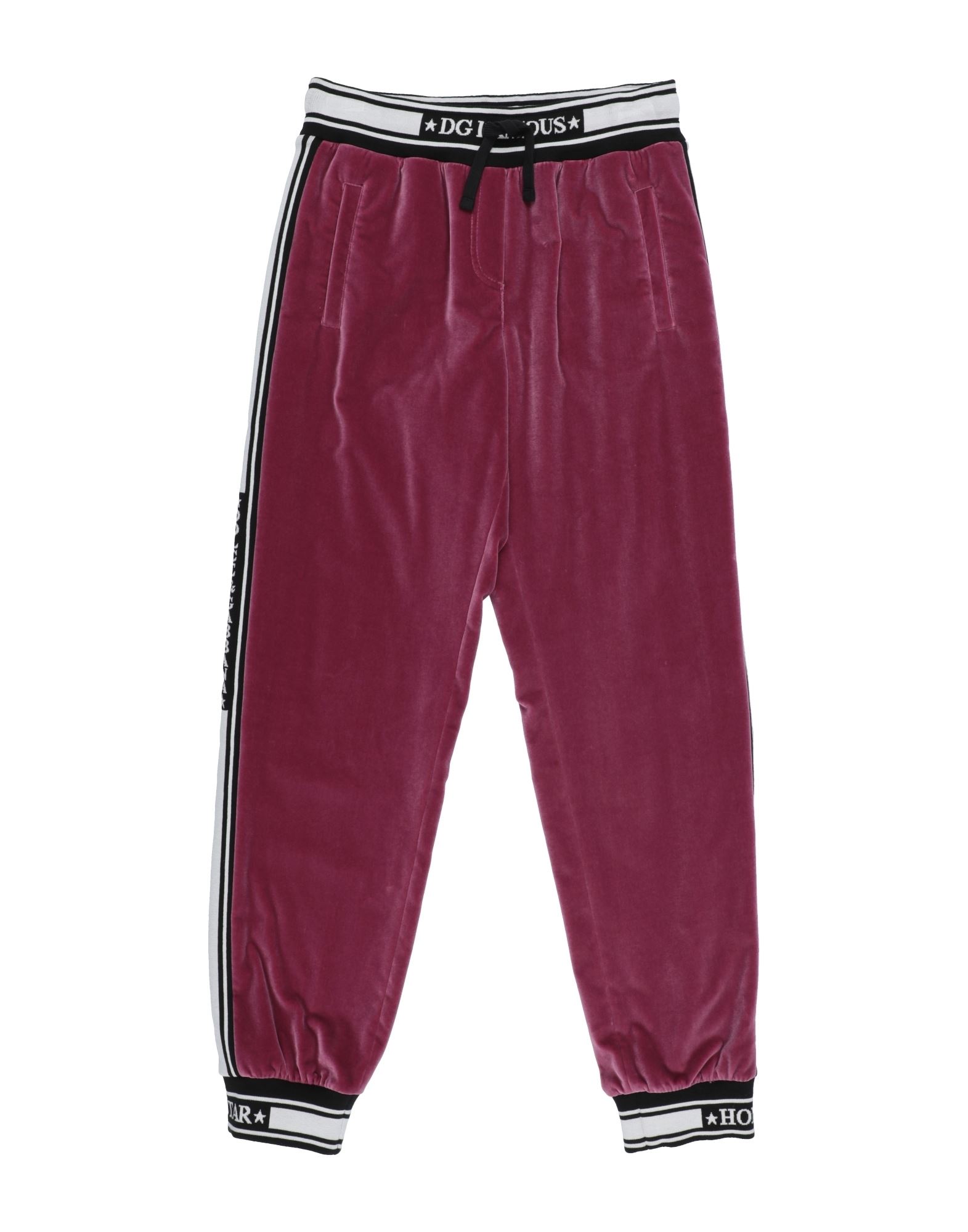 Dolce & Gabbana Toddler Girl Pants Mauve Size 5 Cotton, Elastane In Mauve