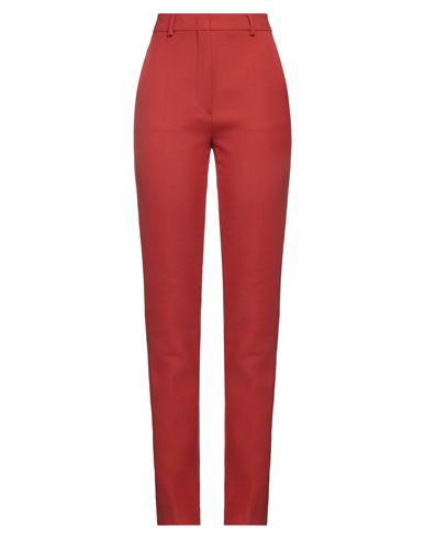 Sportmax Woman Pants Rust Size 8 Virgin Wool, Polyester, Elastane In Red