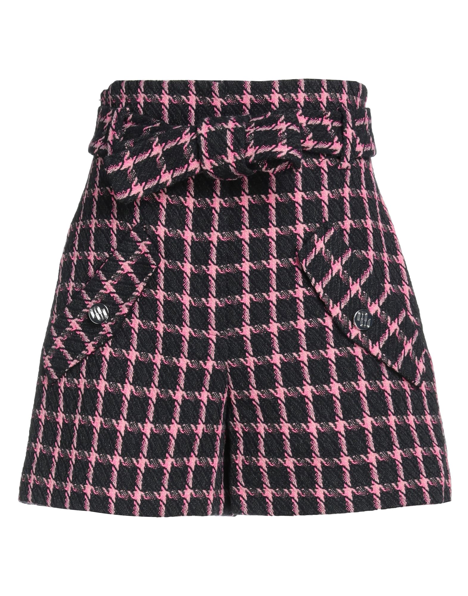 Maje Wool Blend Shorts In Pink