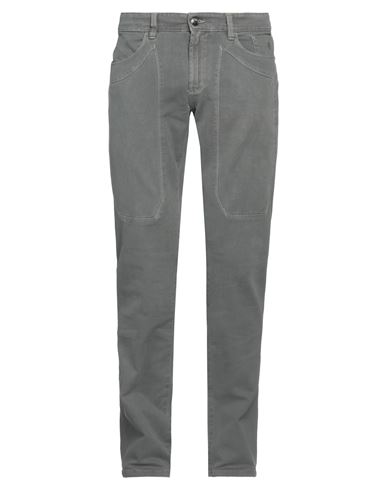 Shop Jeckerson Man Pants Grey Size 42 Cotton, Elastane