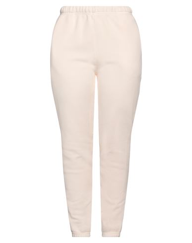 Les Tien Woman Pants Light Pink Size L Cotton