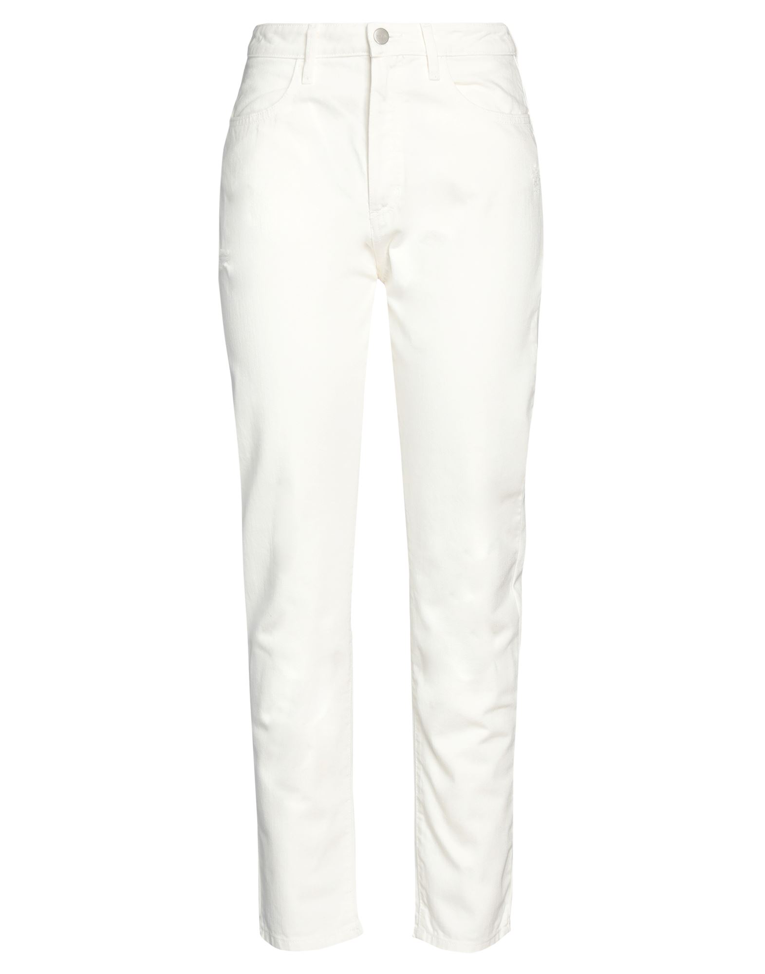 Shop Icon Denim Woman Jeans Ivory Size 26 Cotton In White