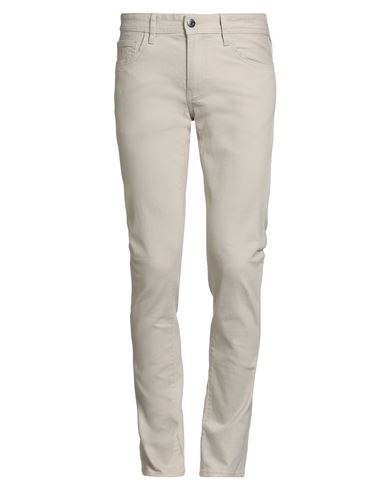 Armani Exchange Man Jeans Beige Size 34 Cotton, Elastane In Gray