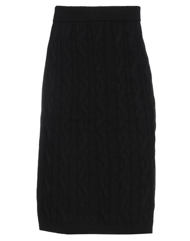 Drumohr Woman Midi Skirt Black Size M Cashmere