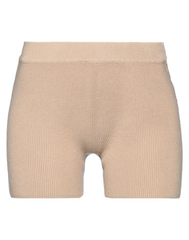 Vicolo Woman Shorts & Bermuda Shorts Camel Size Onesize Viscose, Polyester In Beige