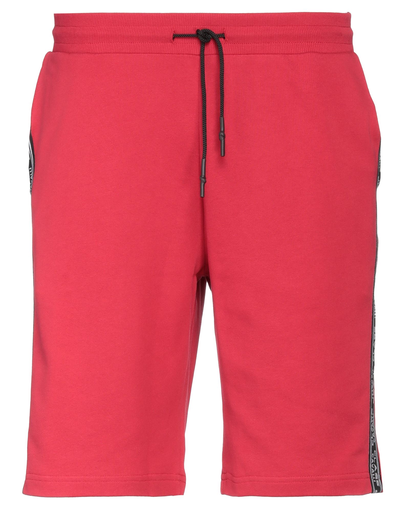 Cavalli Class Man Shorts & Bermuda Shorts Red Size L Cotton