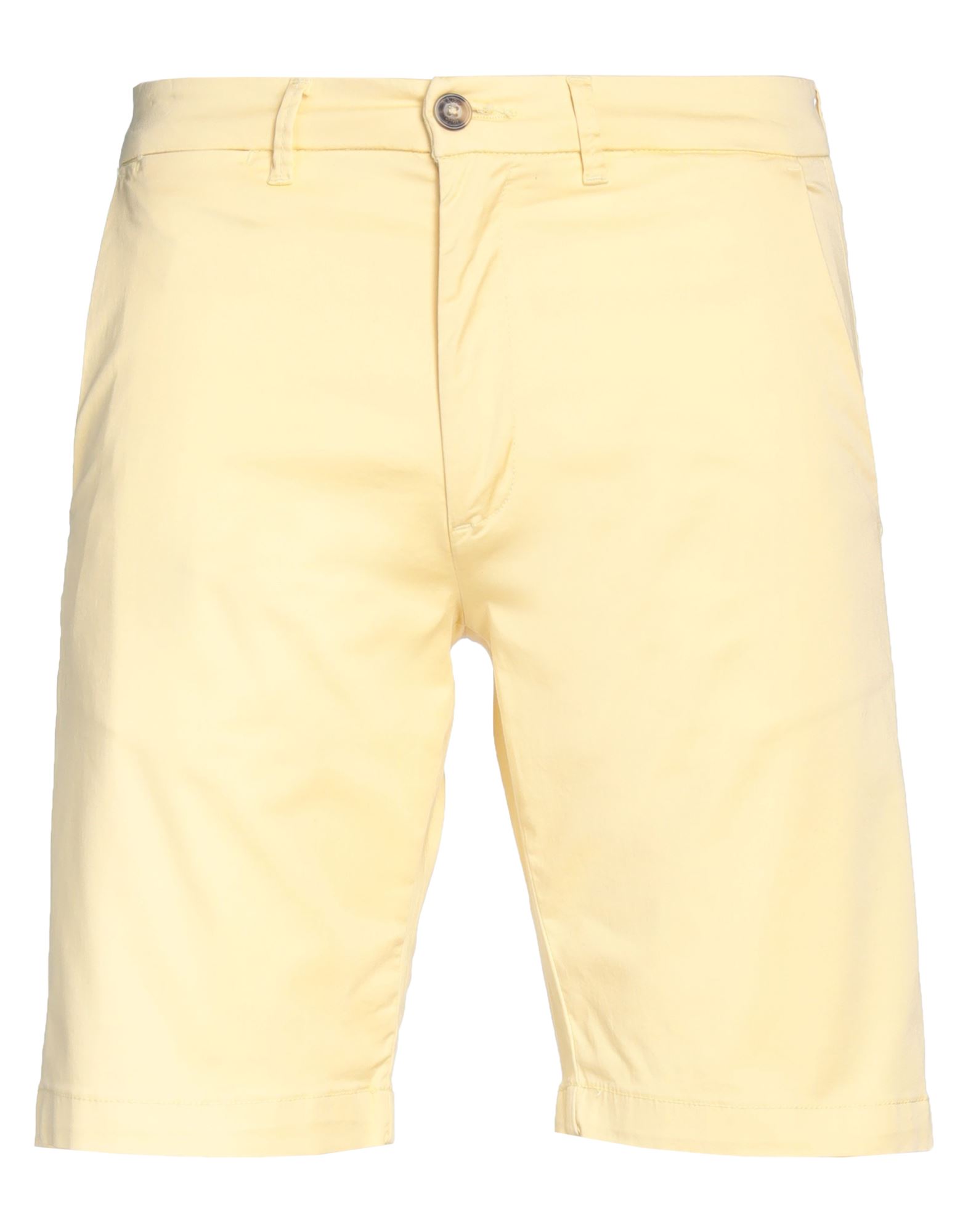 LIU •JO MAN LIU •JO MAN MAN SHORTS & BERMUDA SHORTS YELLOW SIZE 34 COTTON, ELASTANE