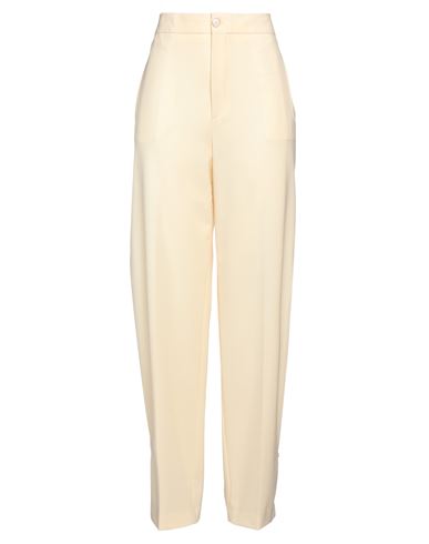 Man Pants Khaki Size 38 Cotton, Elastane