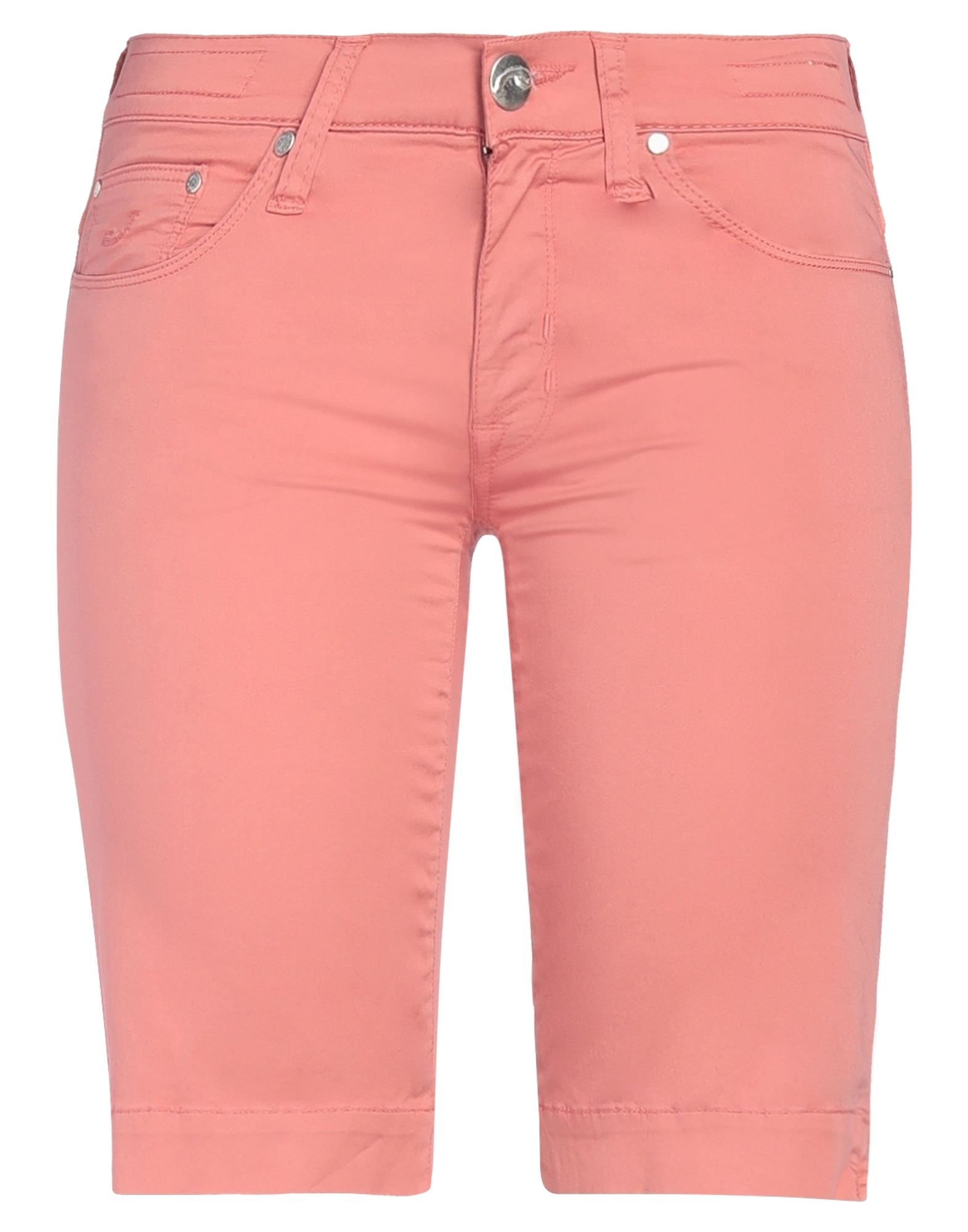 Jacob Cohёn Woman Shorts & Bermuda Shorts Salmon Pink Size 26 Cotton, Elastane