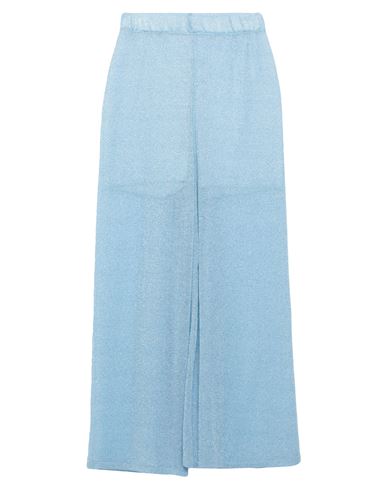 Shop Anonyme Designers Woman Pants Sky Blue Size 4 Viscose, Metallic Fiber, Polyester