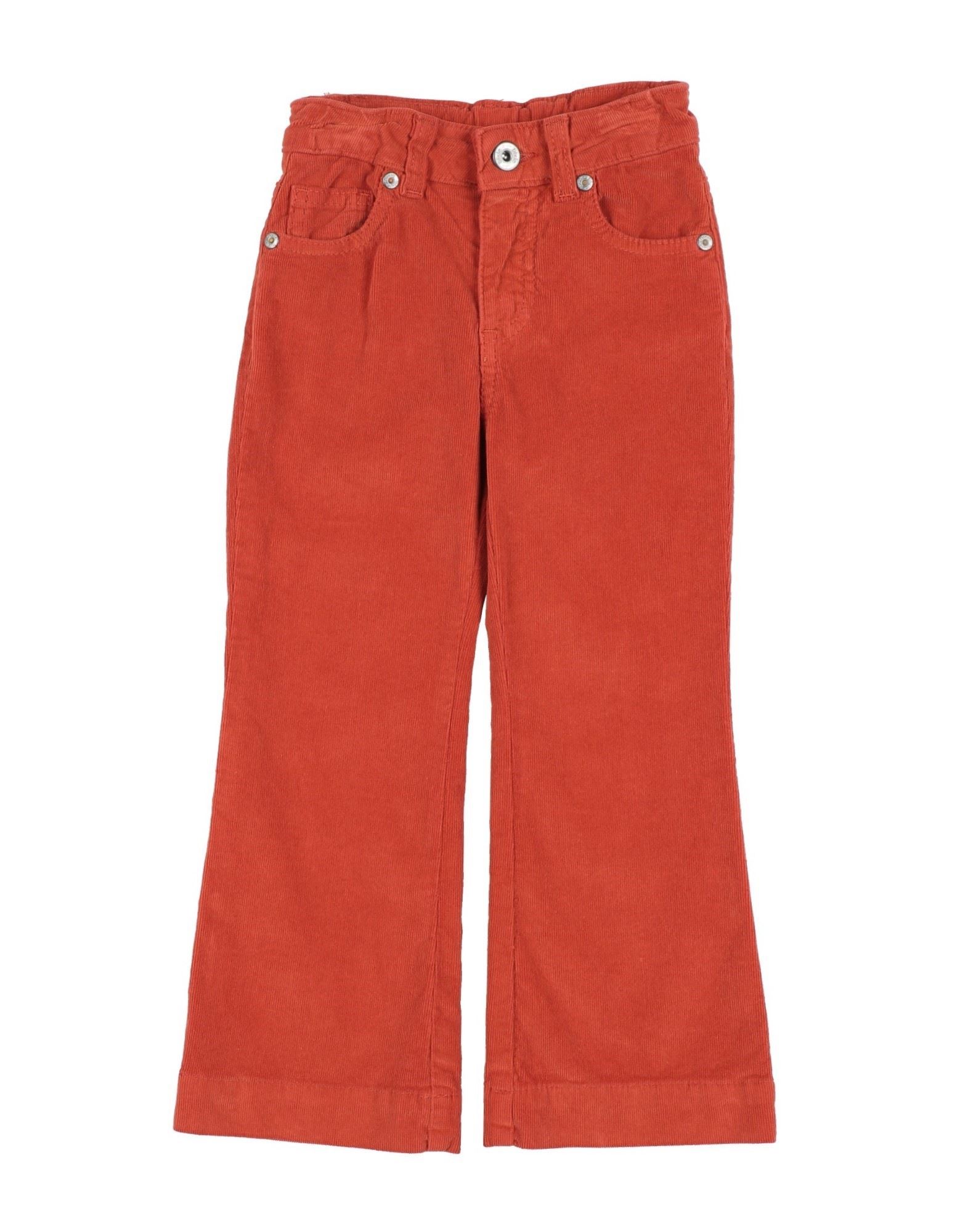 Shop Dixie Toddler Girl Pants Rust Size 6 Cotton, Elastane In Red