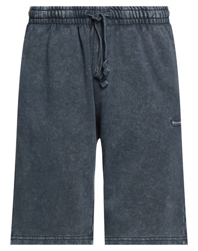 Champion Man Shorts & Bermuda Shorts Navy Blue Size L Cotton, Polyester