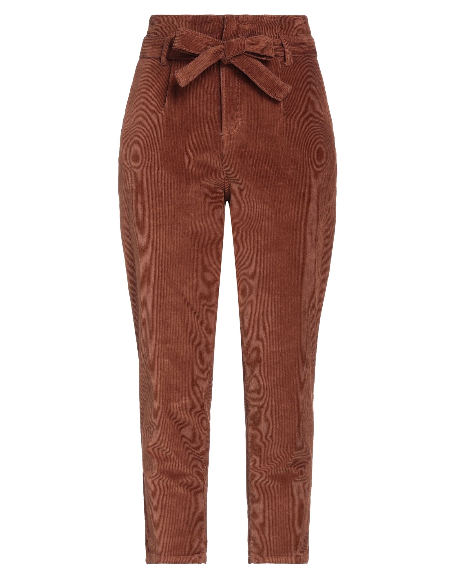 White Wise Pants In Brown