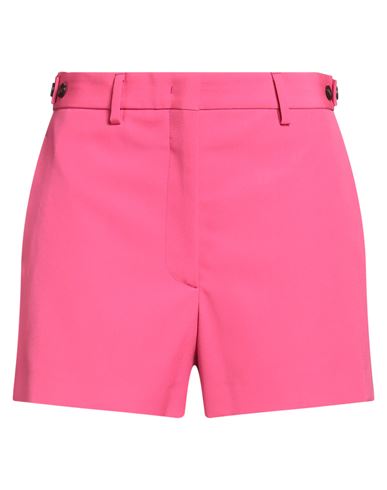 Msgm Woman Shorts & Bermuda Shorts Fuchsia Size 6 Polyester, Virgin Wool In Pink