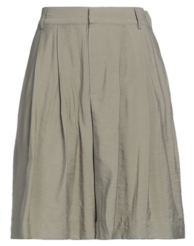 Elvine Woman Shorts & Bermuda Shorts Military Green Size 0 Viscose, Polyester