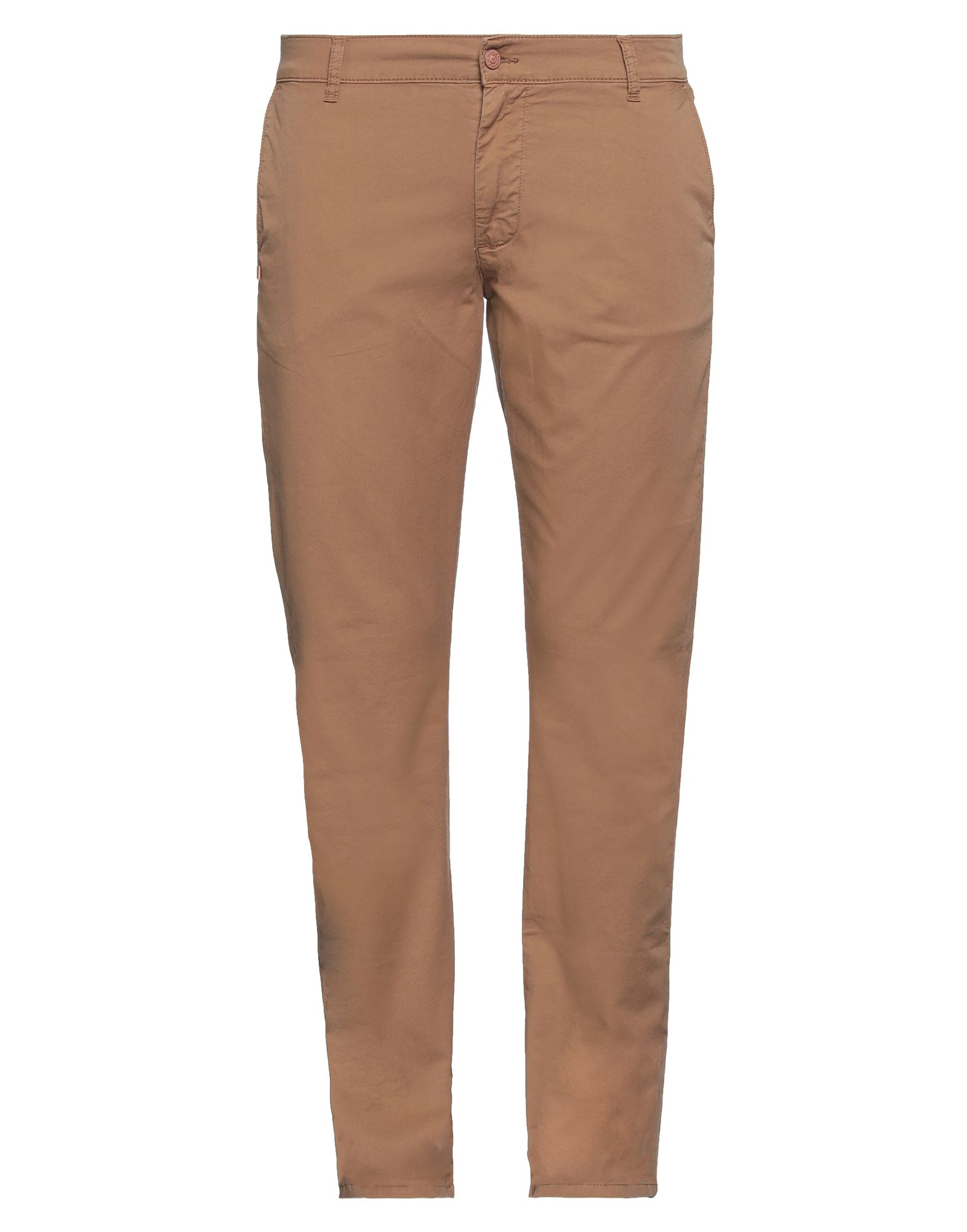 GREY DANIELE ALESSANDRINI GREY DANIELE ALESSANDRINI MAN PANTS BROWN SIZE 34 COTTON, ELASTANE