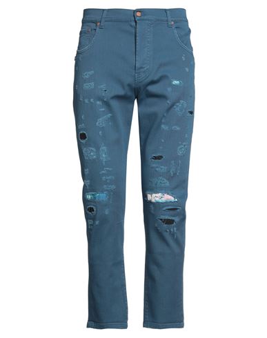 Grey Daniele Alessandrini Man Jeans Pastel Blue Size 29 Cotton, Elastane