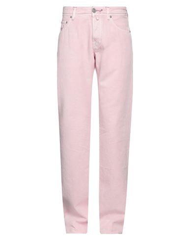Shop Jacob Cohёn Man Pants Light Pink Size 31 Cotton, Linen