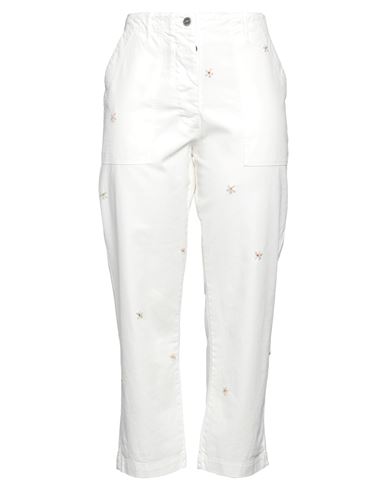 Front Street 8 Woman Pants Ivory Size 8 Cotton In White