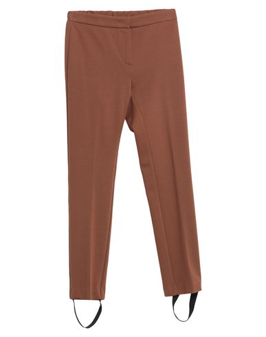 Sfizio Woman Pants Brown Size 2 Viscose, Polyacrylic, Elastane
