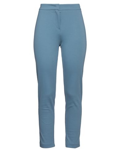 Sfizio Woman Pants Pastel Blue Size 8 Viscose, Polyacrylic, Elastane