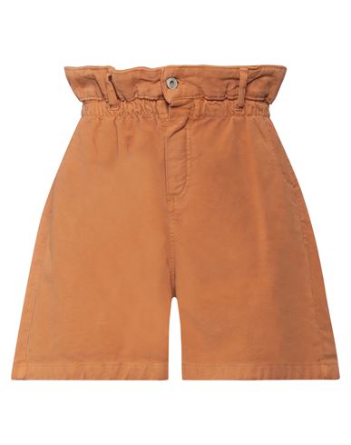 Dixie Woman Shorts & Bermuda Shorts Camel Size M Cotton, Elastane In Beige