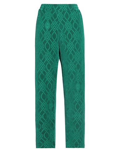Koché Woman Pants Emerald Green Size L Viscose, Polyamide, Elastane