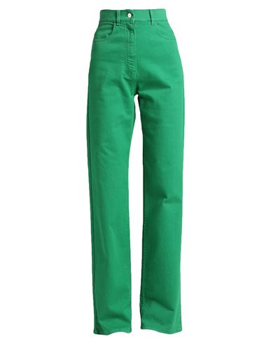 N°21 Woman Jeans Green Size 28 Cotton, Elastane