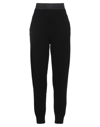 Moncler Woman Pants Black Size L Virgin Wool, Cashmere, Polyester