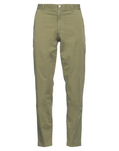Woolrich Man Pants Military Green Size 33 Cotton, Elastane