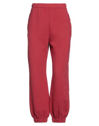 Alessia Santi Woman Pants Coral Size 4 Cotton In Red