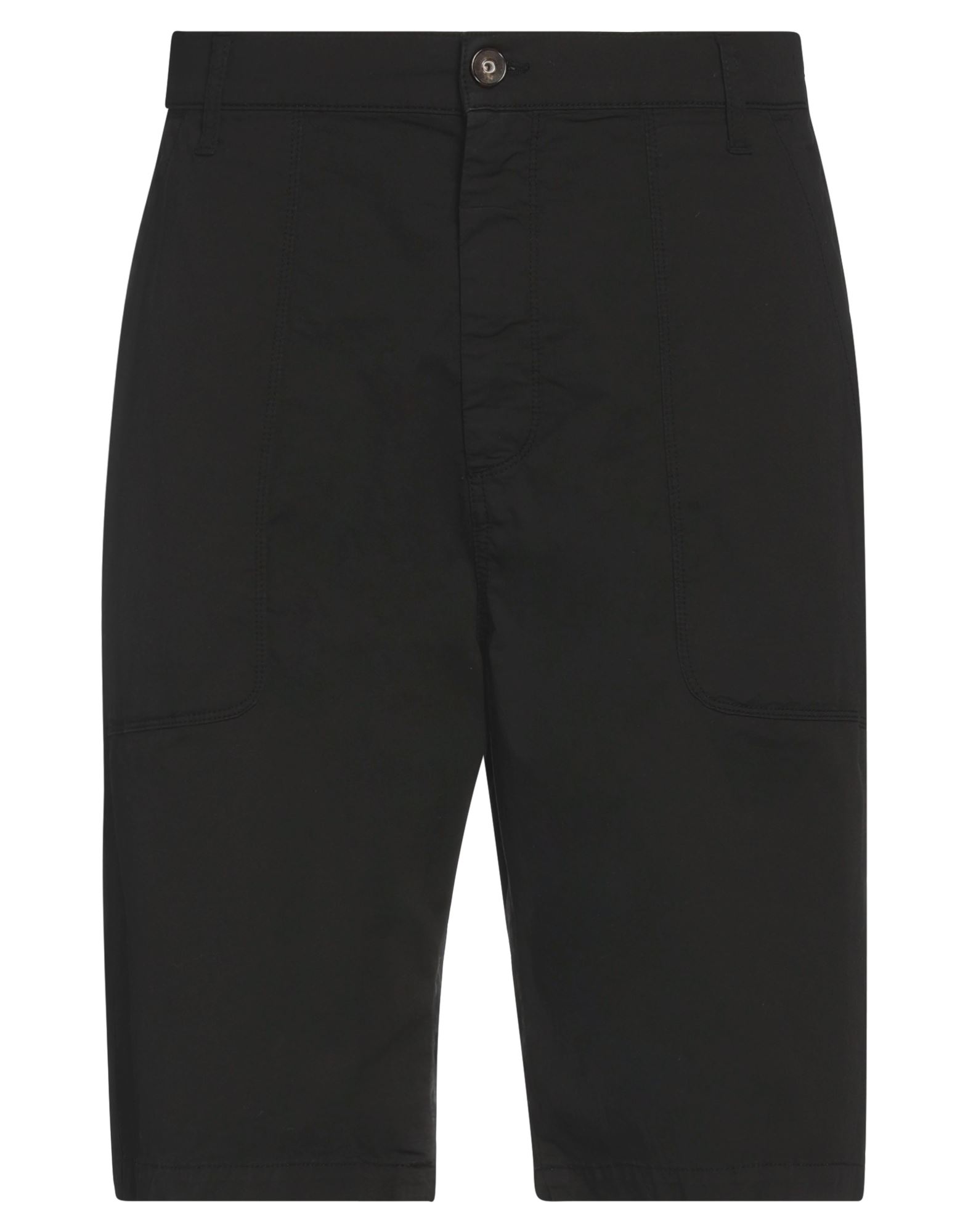 Shop Bikkembergs Man Shorts & Bermuda Shorts Black Size 32 Cotton, Elastane