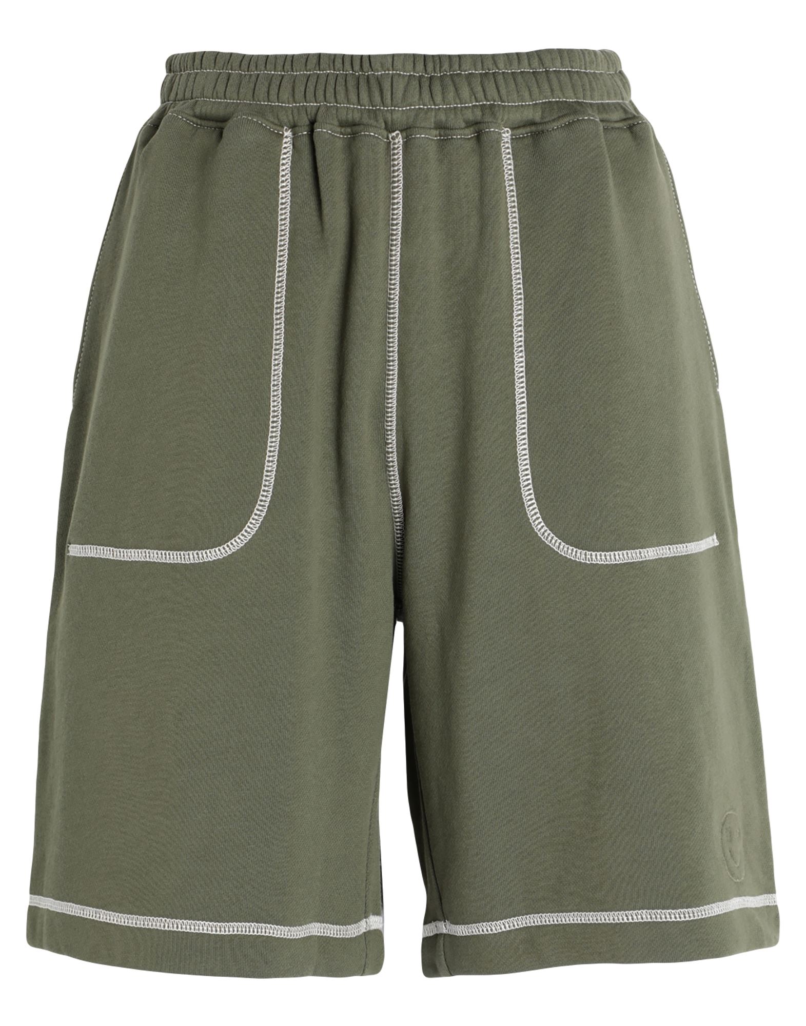 Ninety Percent Woman Shorts & Bermuda Shorts Military Green Size L Organic Cotton