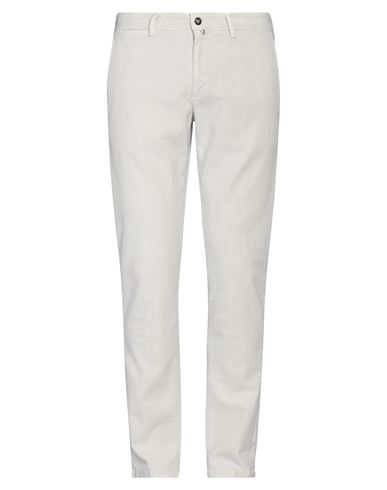 Shop Exigo Man Pants Light Grey Size 38 Cotton, Elastane