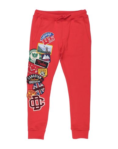 Dsquared2 Babies'  Toddler Boy Pants Red Size 4 Cotton, Elastane, Polyester
