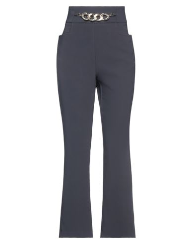 Denny Rose Woman Pants Black Size 8 Polyester, Elastane In Gray