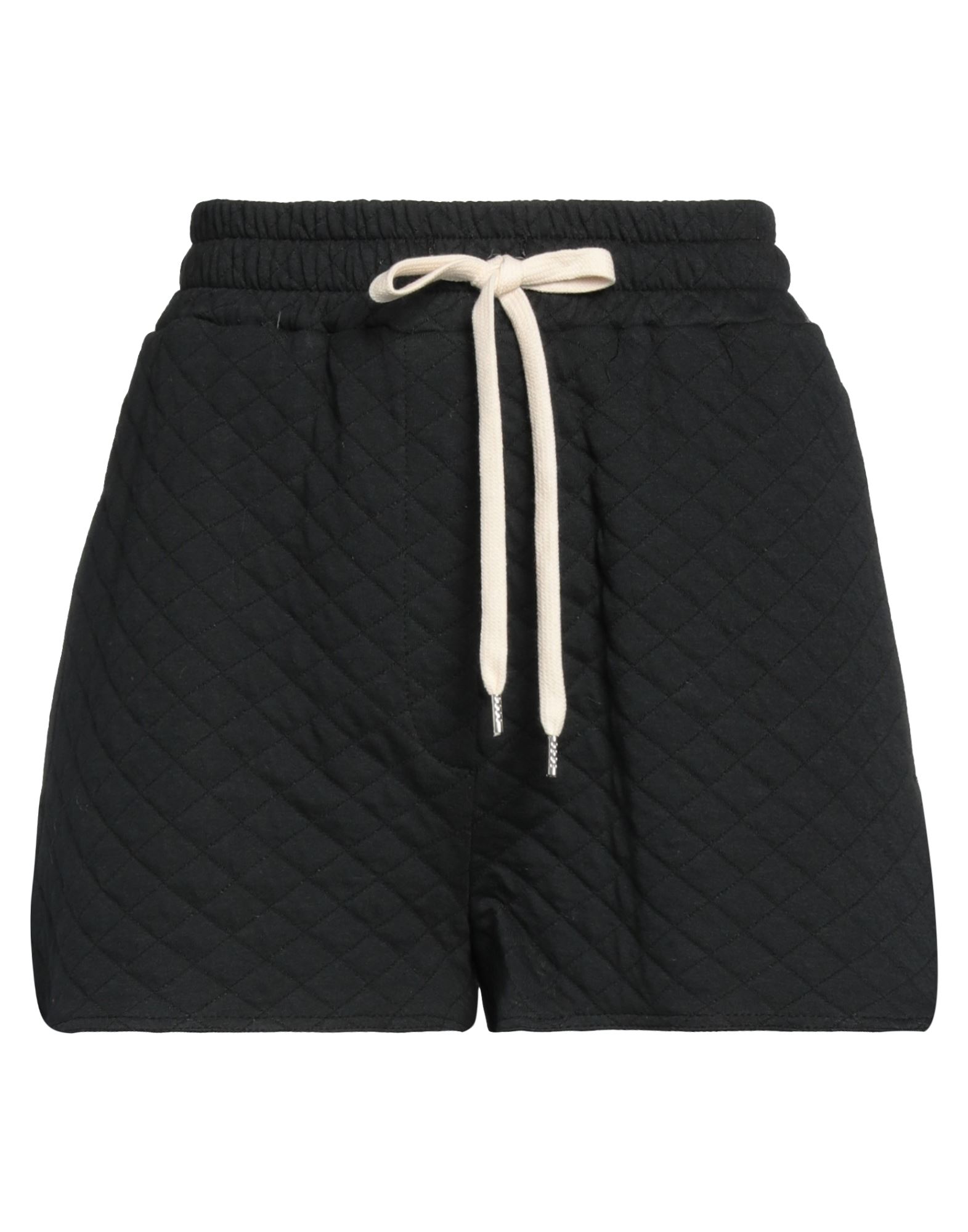 Vicolo Woman Shorts & Bermuda Shorts Black Size S Cotton, Polyamide, Polyester, Elastane