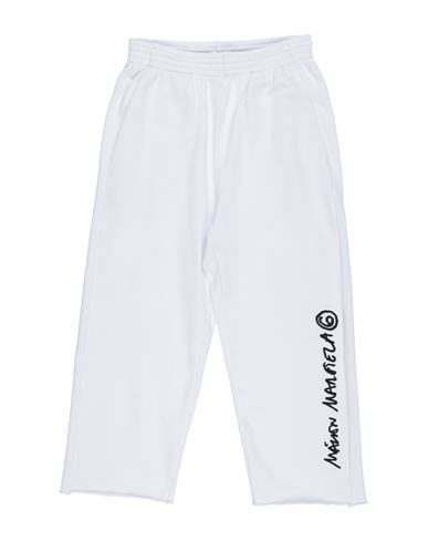 Mm6 Maison Margiela Babies'  Toddler Pants White Size 6 Cotton, Polyester