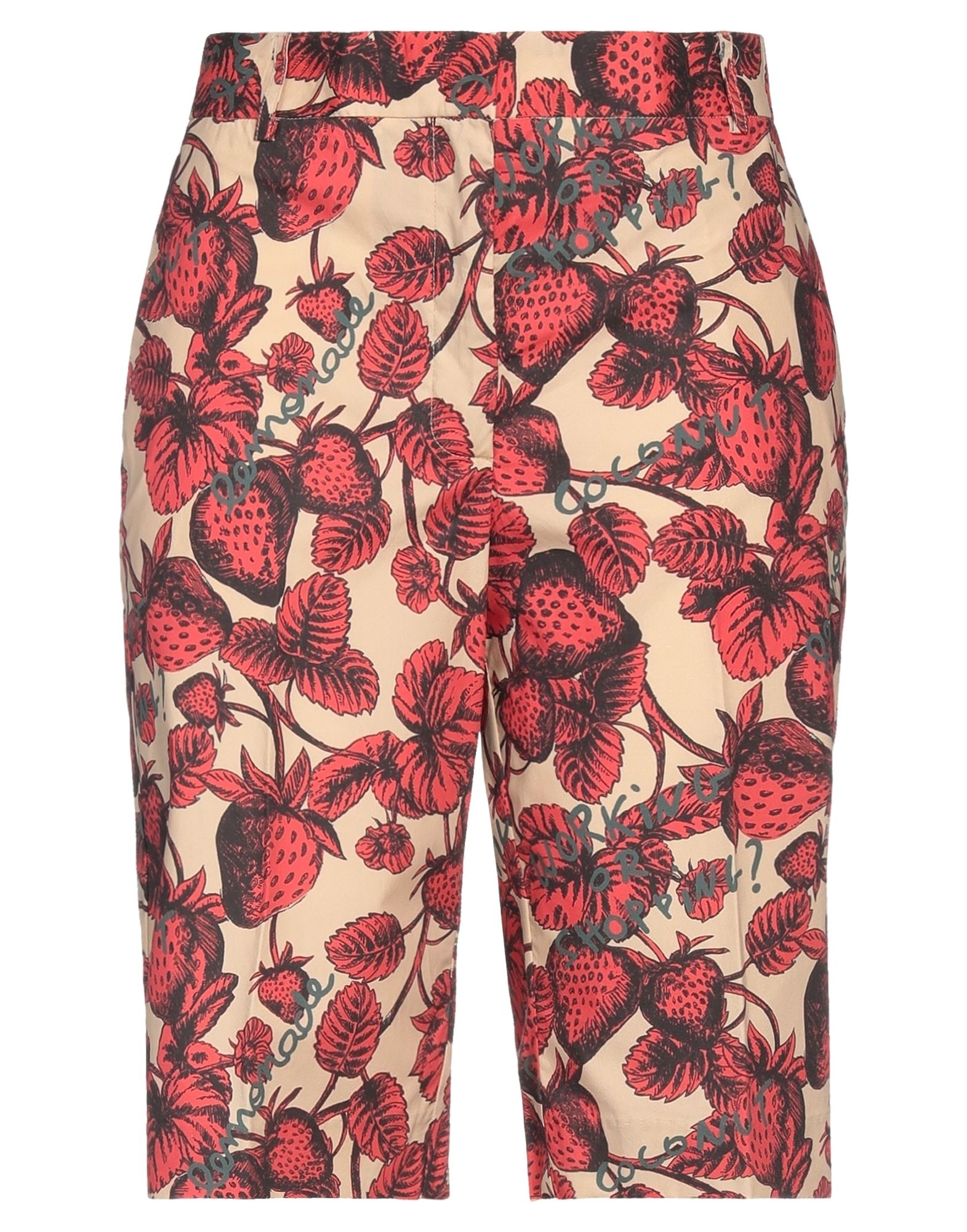 Ottod'ame Woman Shorts & Bermuda Shorts Beige Size 6 Cotton, Elastane