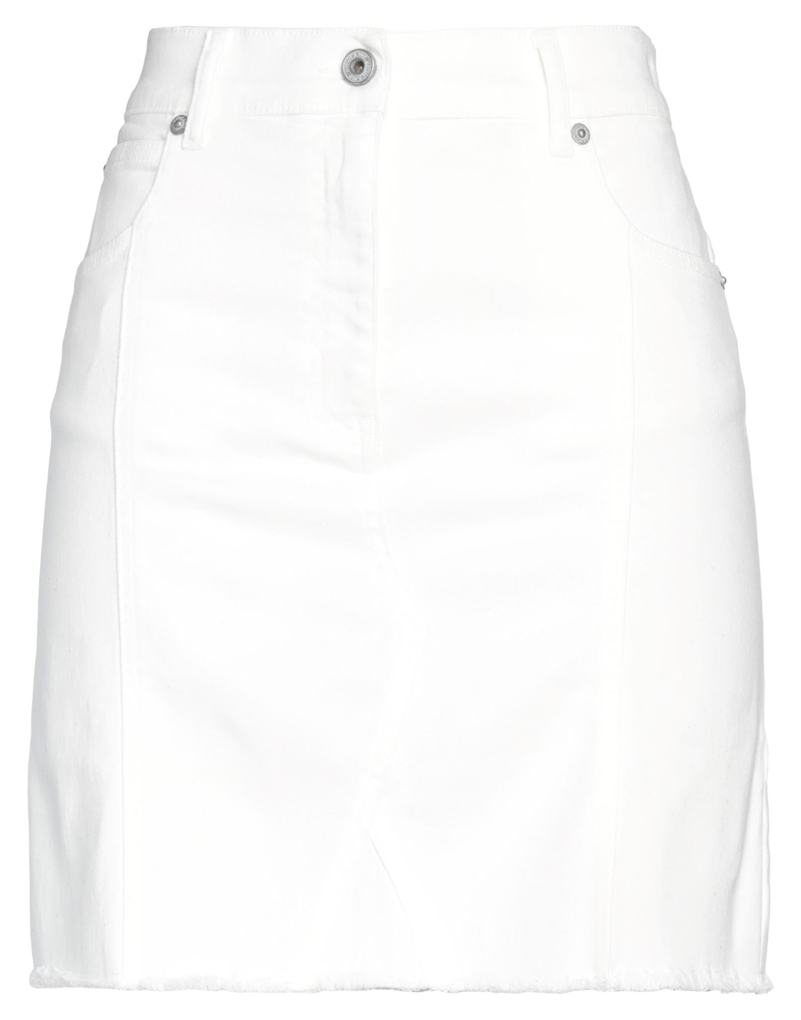 Ottod'ame Denim Skirts In White