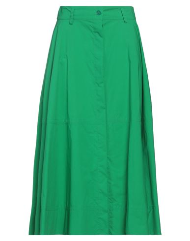 P.a.r.o.s.h P. A.r. O.s. H. Woman Midi Skirt Light Green Size M Cotton