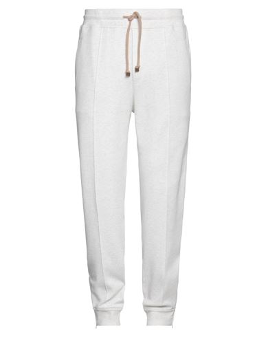 Brunello Cucinelli Man Pants Off White Size Xxl Cotton, Polyamide, Elastane