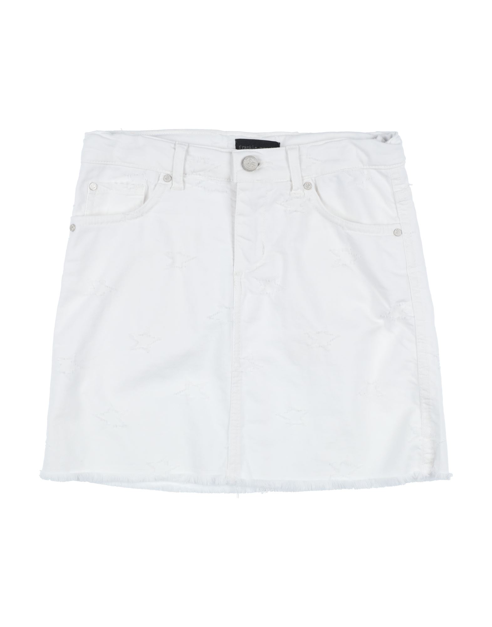 Frankie Morello Kids' Denim Skirts In White
